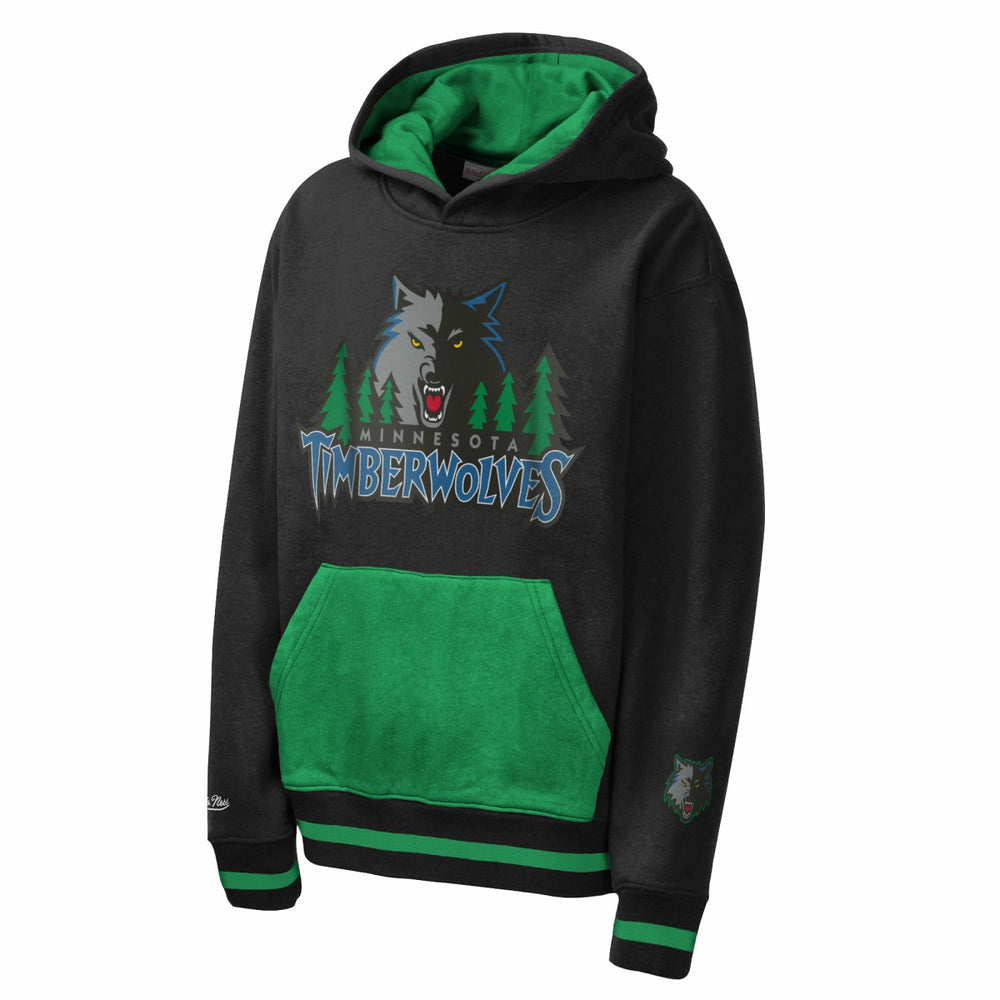 Minnesota Timberwolves Youth Playmaker Fashion Fleece Hoodie - Navy | Mitchell & Ness outlet