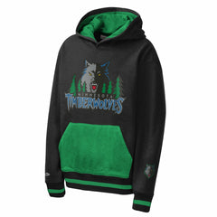 Minnesota Timberwolves Youth Playmaker Fashion Fleece Hoodie - Navy | Mitchell & Ness outlet