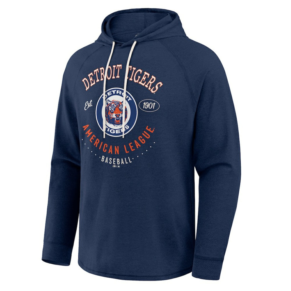 Detroit Tigers Darius Rucker Collection Raglan Hooded Long Sleeve T-Shirt - Blue