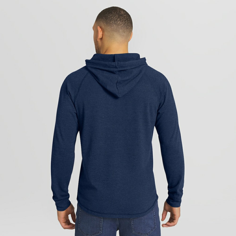 Detroit Tigers Darius Rucker Collection Raglan Hooded Long Sleeve T-Shirt - Blue