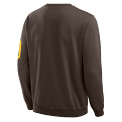 San Diego Padres Darius Rucker Collection Washed Crew Neck Pullover Sweatshirt - Brown