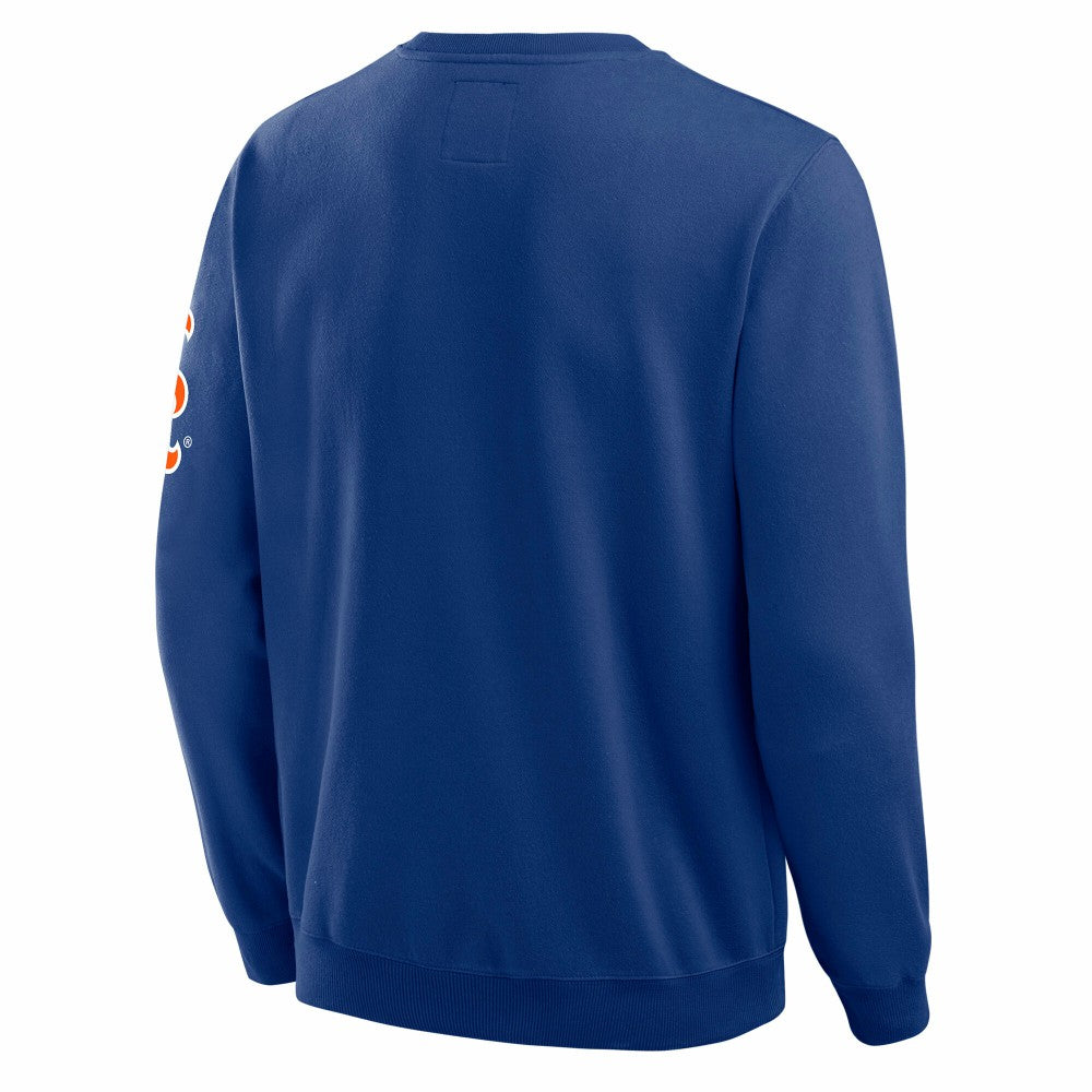 New York Mets Darius Rucker Collection Washed Crew Neck Pullover Sweatshirt - Royal