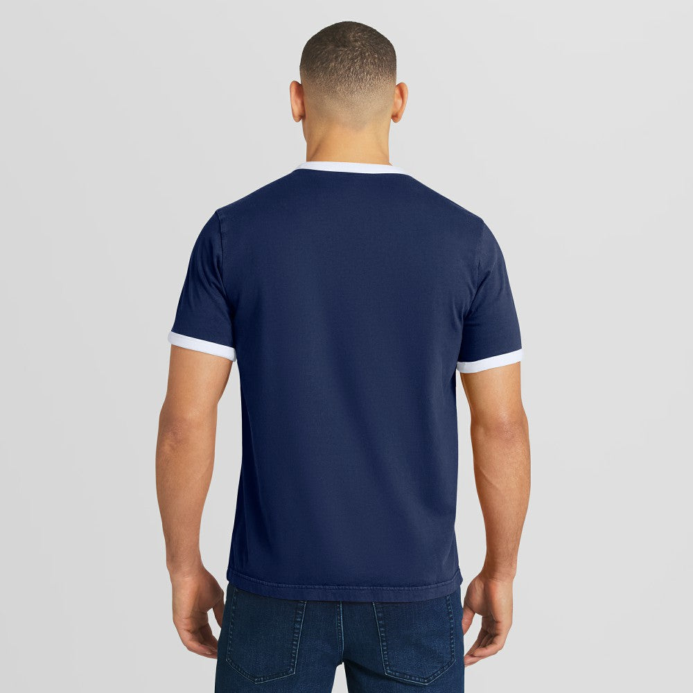 Milwaukee Brewers Darius Rucker Collection Washed Ringer T-Shirt - Navy