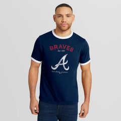 Atlanta Braves Darius Rucker Collection Washed Ringer T-Shirt - Navy