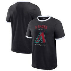 Arizona Diamondbacks Darius Rucker Collection Washed Ringer T-Shirt - Black