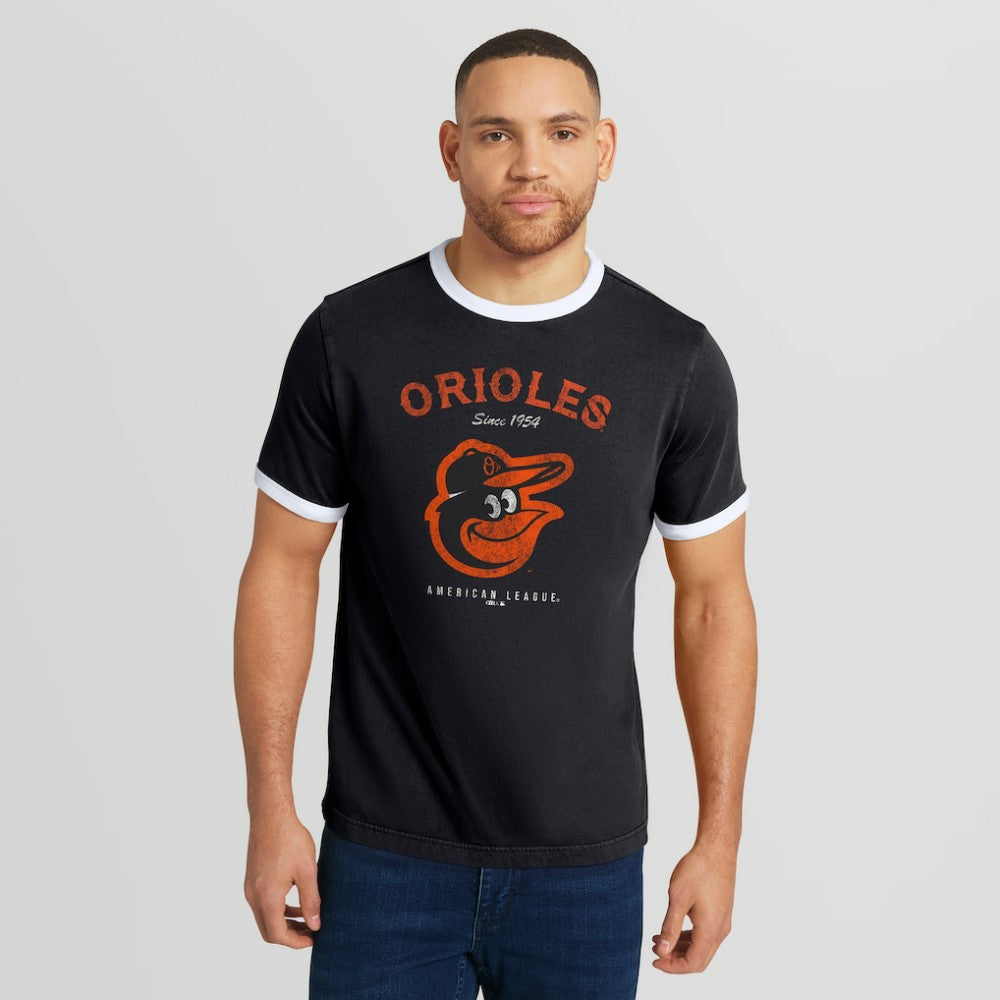 Baltimore Orioles Darius Rucker Collection Washed Ringer T-Shirt - Black