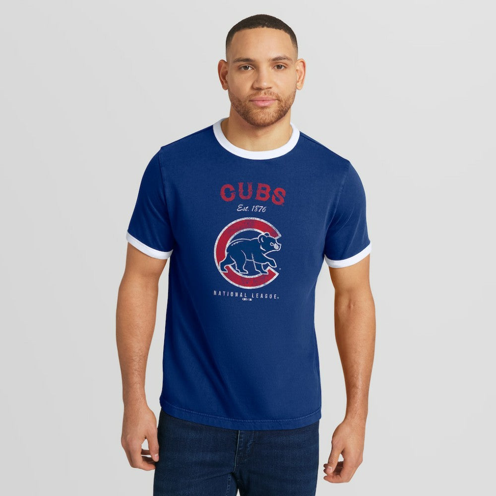Chicago Cubs Darius Rucker Collection Washed Ringer T-Shirt - Royal