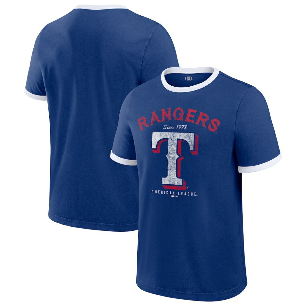 Texas Rangers Darius Rucker Collection Washed Ringer T-Shirt - Royal