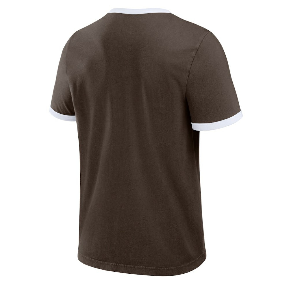San Diego Padres Darius Rucker Collection Washed Ringer T-Shirt - Brown