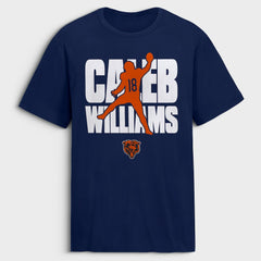 Caleb Williams Chicago Bears Silo T-Shirt - Navy sale