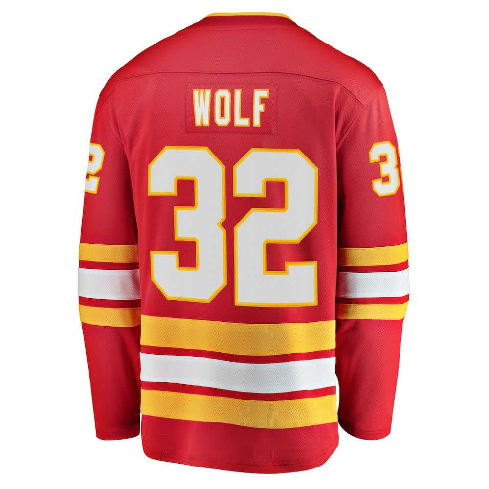 Dustin Wolf Calgary Flames Fanatics Home Breakaway Jersey Red