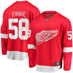 Emmitt Finnie Detroit Red Wings Fanatics Home Breakaway Jersey Red