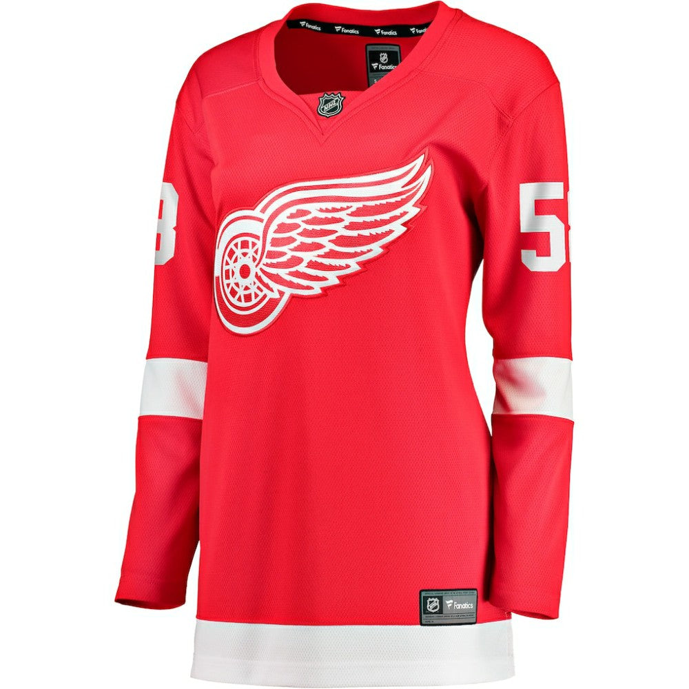 Emmitt Finnie Detroit Red Wings Fanatics Women's Home Breakaway Jersey Red