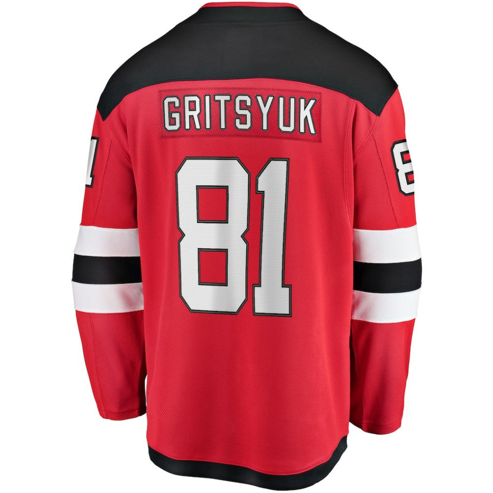 Arseny Gritsyuk New Jersey Devils Fanatics Home Breakaway Jersey Red