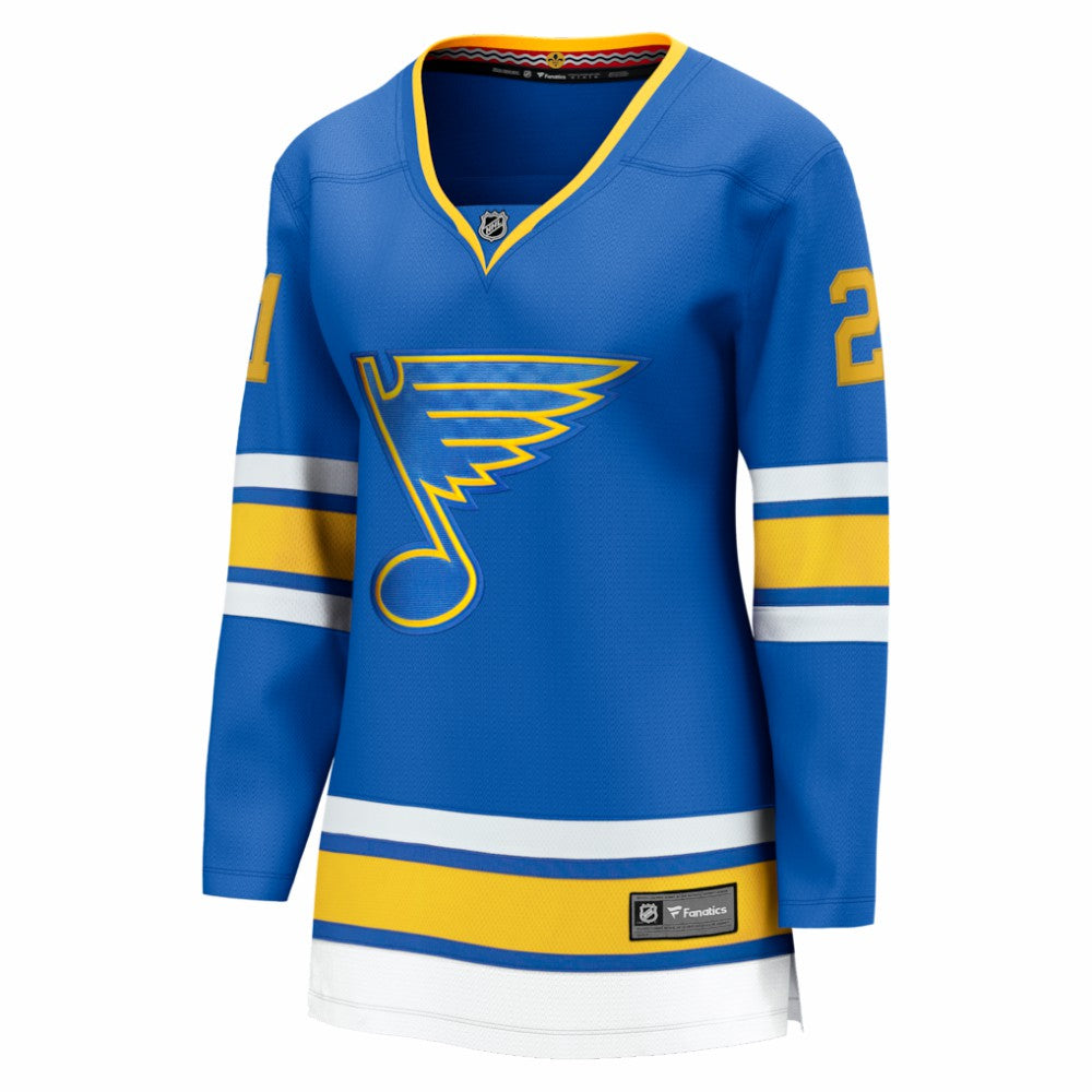 Jimmy Snuggerud St. Louis Blues Fanatics Women's Home Breakaway Jersey Blue