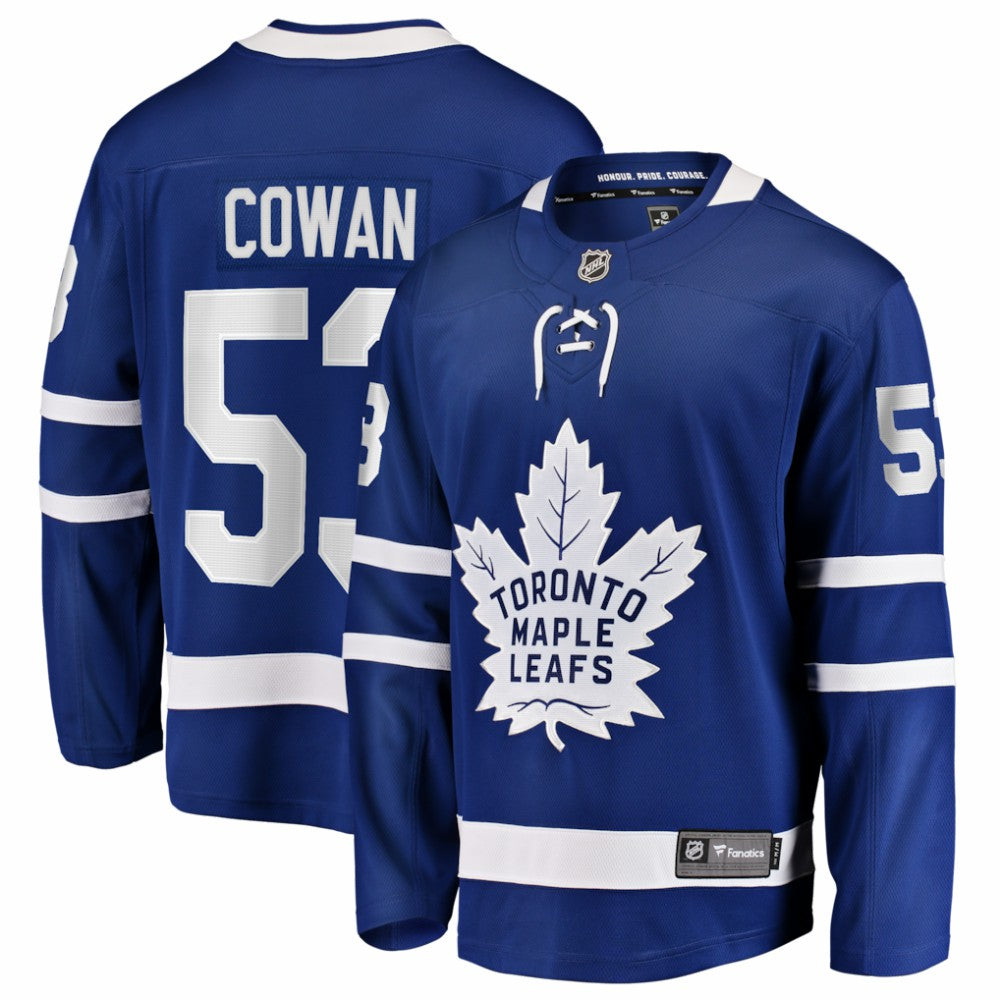 Easton Cowan Toronto Maple Leafs Fanatics Home Breakaway Jersey Blue