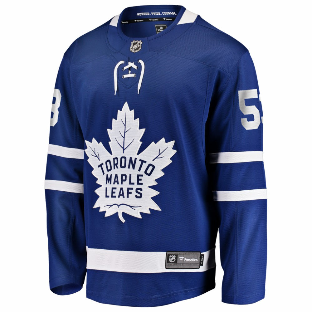 Easton Cowan Toronto Maple Leafs Fanatics Home Breakaway Jersey Blue