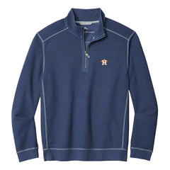 Houston Astros Tommy Bahama Montego Bay Half-Zip Sweatshirt - Navy
