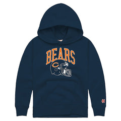 Chicago Bears Homage Youth Helmet Retro Tri-Blend Hoodie - Navy on sale