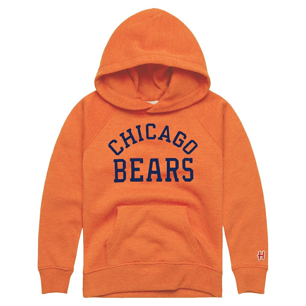 Chicago Bears Homage Youth Classic Tri-Blend Hoodie - Orange sale