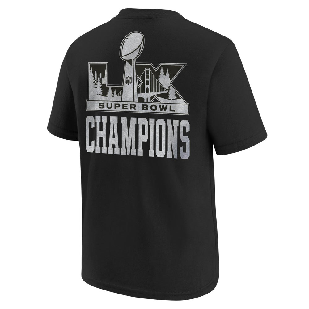 Seattle Seahawks Youth Super Bowl LX Champions Locker Room Trophy Collection Authentic T-Shirt - Black | Nike discount