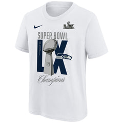 Seattle Seahawks Youth Super Bowl LX Champions Lombardi Trophy T-Shirt - White | Nike cheap