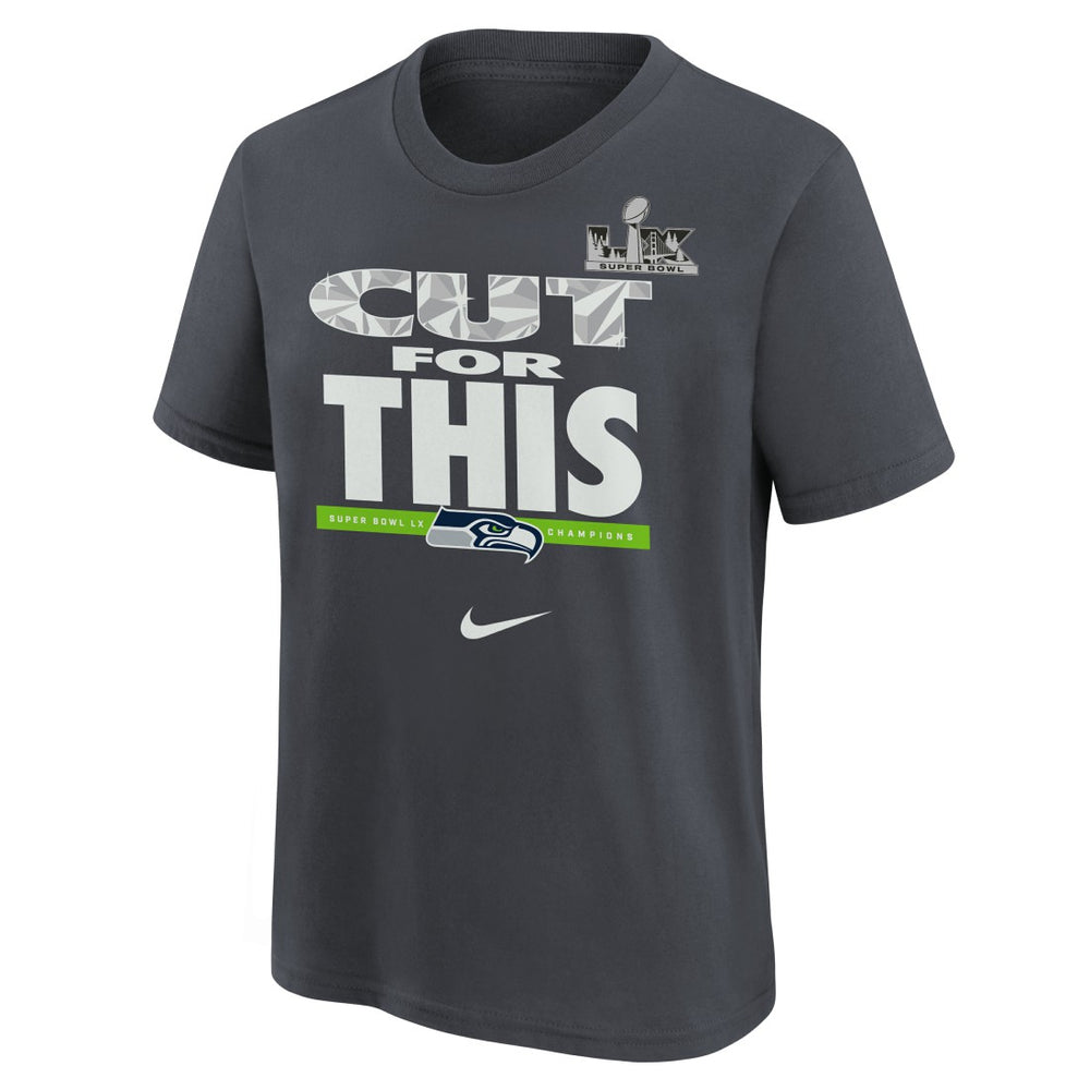 Seattle Seahawks Youth Super Bowl LX Champions Parade T-Shirt - Charcoal | Nike cheap