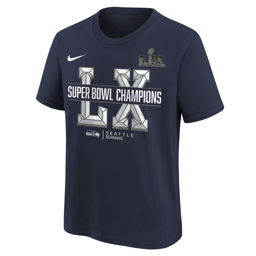 Seattle Seahawks Youth Super Bowl LX Champions T-Shirt - College Navy | Nike sale