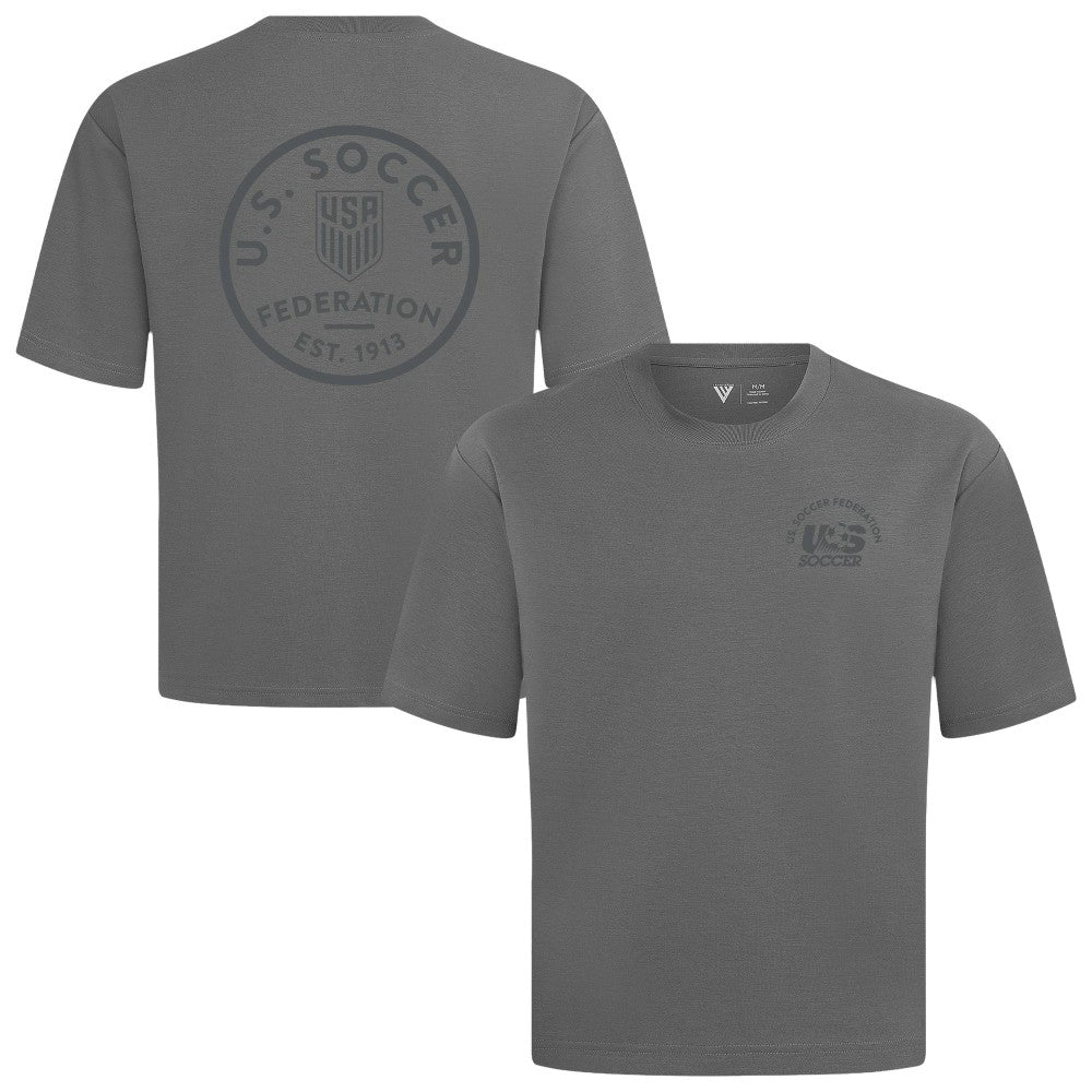 USMNT Levelwear Luxe Signature Knit Transit T-Shirt - Gray online
