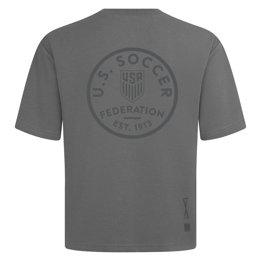 USMNT Levelwear Luxe Signature Knit Transit T-Shirt - Gray online