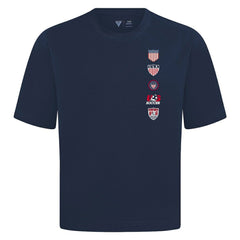 USMNT Levelwear Luxe Signature Knit Timeline T-Shirt - Navy sale