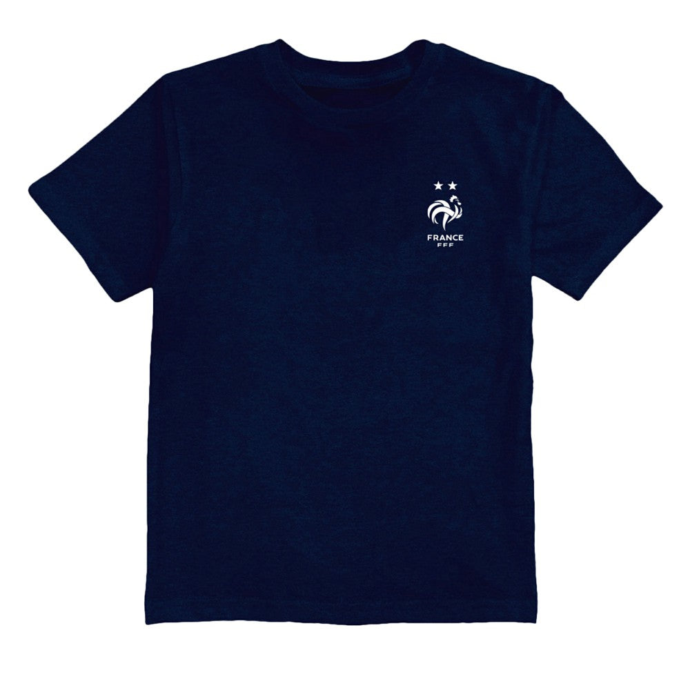 France National Team Vive La Fete Youth Impressions Artwork T-Shirt - Navy sale