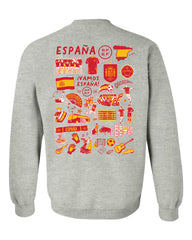 Spain National Team Vive La Fete Women's Impressions Artwork Sweatshirt - Gray shop