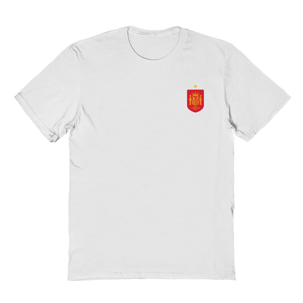 Spain National Team Vive La Fete Women's Impressions Artwork Fitted T-Shirt - White outlet