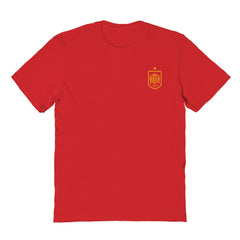 Spain National Team Vive La Fete Women's Impressions Artwork Fitted T-Shirt - Red outlet