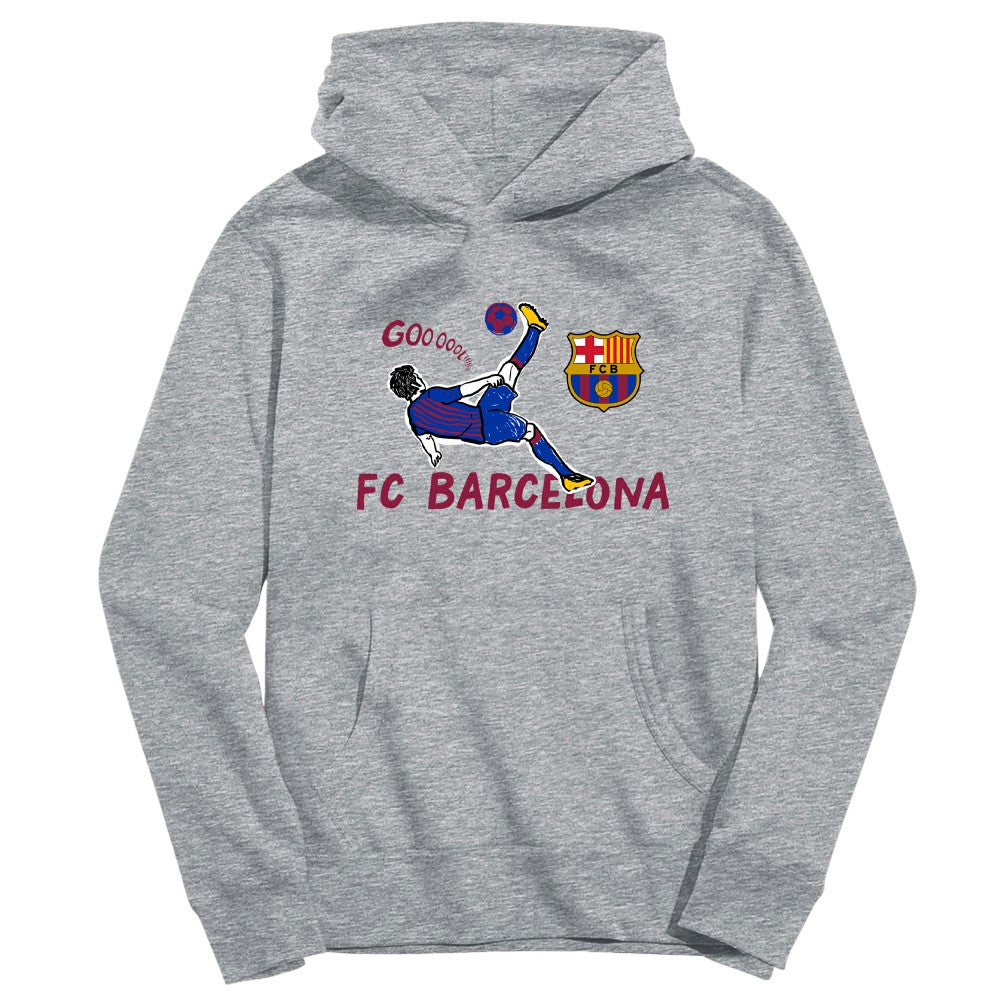 Barcelona Vive La Fete Youth Chilena Style Hoodie - Gray discount