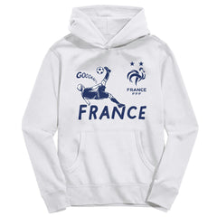 France National Team Vive La Fete Youth Chilena Style Hoodie - White online