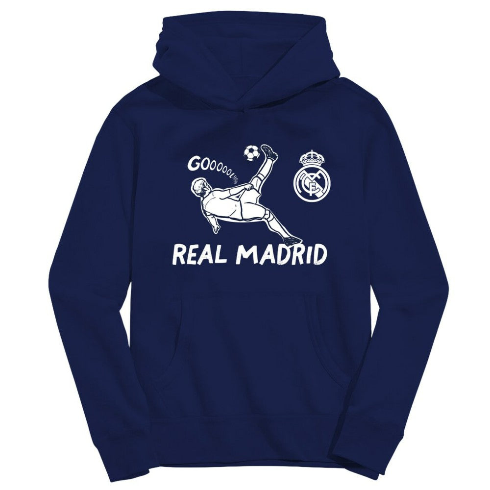 Real Madrid Vive La Fete Youth Chilena Style Hoodie - Navy cheap
