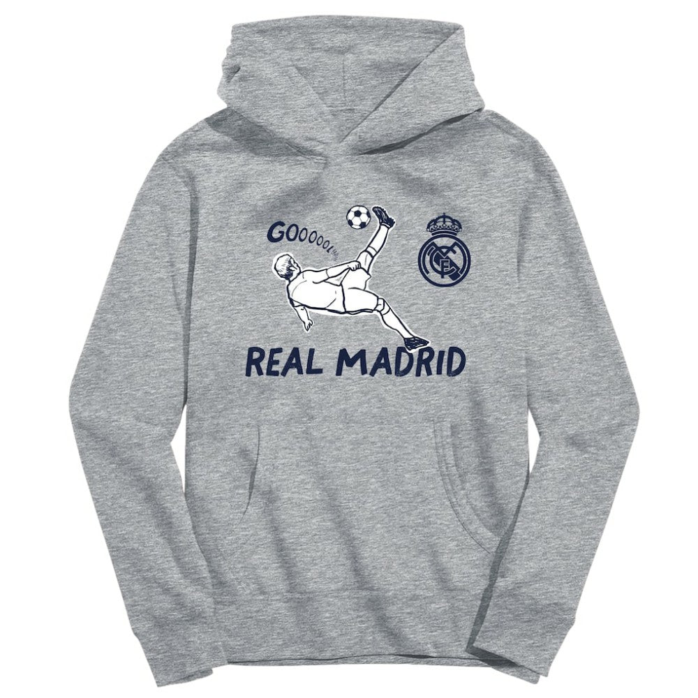 Real Madrid Vive La Fete Youth Chilena Style Hoodie - Gray discount