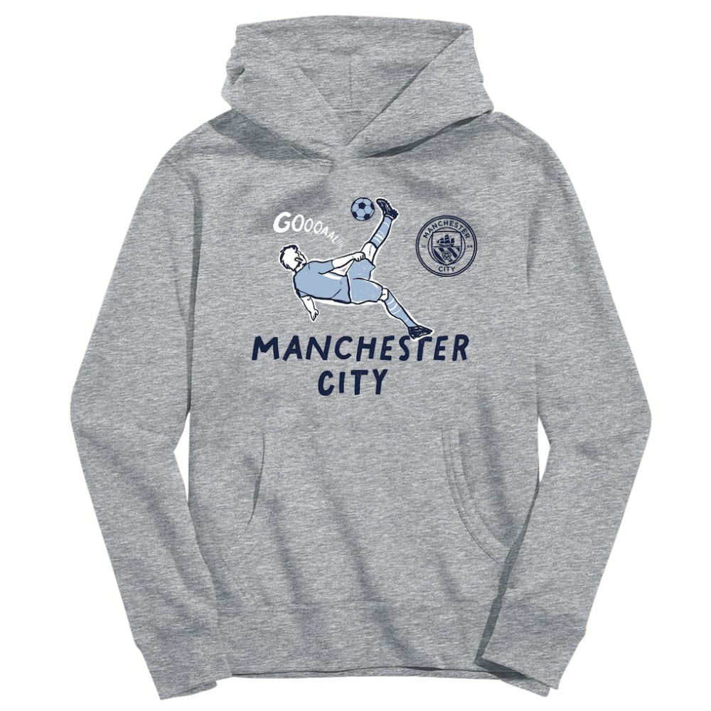 Manchester City Vive La Fete Youth Chilena Style Hoodie - Gray on sale