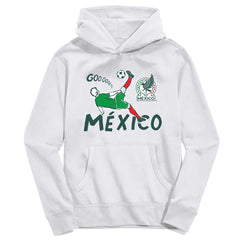 Mexico National Team Vive La Fete Youth Chilena Style Hoodie - White for sale