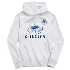 Chelsea Vive La Fete Youth Stadium Style Hoodie - White for sale