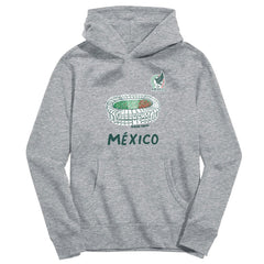 Mexico National Team Vive La Fete Youth Stadium Style Hoodie - Gray discount