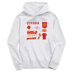 Spain National Team Vive La Fete Youth Impressions Icons Hoodie - White shop