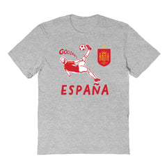 Spain National Team Vive La Fete Youth Chilena Style T-Shirt - Gray shop