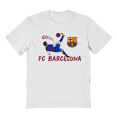 Barcelona Vive La Fete Youth Chilena Style T-Shirt - White sale