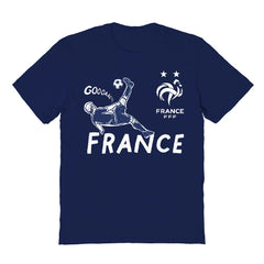 France National Team Vive La Fete Youth Chilena Style T-Shirt - Navy discount