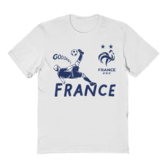 France National Team Vive La Fete Youth Chilena Style T-Shirt - White for sale