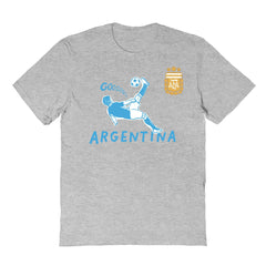 Argentina National Team Vive La Fete Youth Chilena Style T-Shirt - Gray online