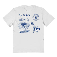 Chelsea Vive La Fete Youth Impressions Icons T-Shirt - White cheap